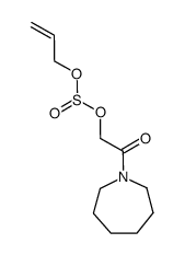 Sulfurous acid allyl ester 2-azepan-1-yl-2-oxo-ethyl ester Structure