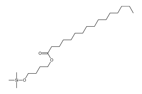Palmitic acid 4-[(trimethylsilyl)oxy]butyl ester结构式