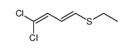 1,1-dichloro-4-ethylsulfanyl-buta-1,3-diene结构式