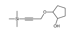 2-(3-trimethylsilylprop-2-ynoxy)cyclopentan-1-ol结构式