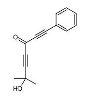 6-hydroxy-6-methyl-1-phenylhepta-1,4-diyn-3-one Structure