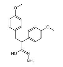 p-Methoxy-α-(4-methoxyphenyl)hydrocinnamic acid hydrazide structure