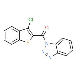 1H-Benzotriazole,1-[(3-chlorobenzo[b]thien-2-yl)carbonyl]-(9CI) structure