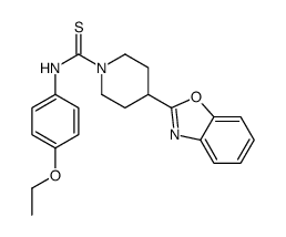 1-Piperidinecarbothioamide,4-(2-benzoxazolyl)-N-(4-ethoxyphenyl)-(9CI) structure