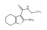 2-amino-n-ethyl-4,5,6,7-tetrahydro-1-benzothiophene-3-carboxamide Structure