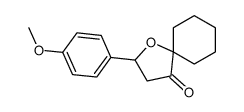 2-(4-methoxyphenyl)-1-oxaspiro[4.5]decan-4-one结构式