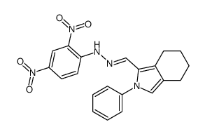 4,5,6,7-Tetrahydro-2-phenyl-2H-isoindole-1-carbaldehyde 2,4-dinitrophenyl hydrazone structure