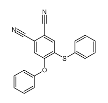 4-phenoxy-5-phenylsulfanylbenzene-1,2-dicarbonitrile结构式