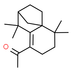 1-[[(2S)-1,3,4,5,6,7-Hexahydro-1,1,5,5-tetramethyl-2H-2α,4aα-methanonaphthalen]-8-yl]ethanone结构式