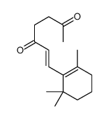 7-(2,6,6-trimethylcyclohexen-1-yl)hept-6-ene-2,5-dione结构式