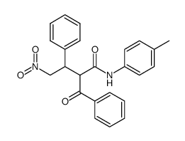 2-Benzoyl-4-nitro-3-phenyl-N-p-tolyl-butyramide结构式