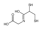 2-[2,3-bis(sulfanyl)propanoylamino]acetic acid结构式