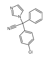 α-(4-chlorophenyl)-α-phenyl-1H--imidazole-1-acetonitrile结构式