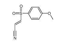 (E)-3-(4-Methoxyphenylsulfonyl)acrylonitrile结构式