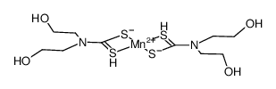 manganese(II) bis(diethanoldithiocarbamate)结构式