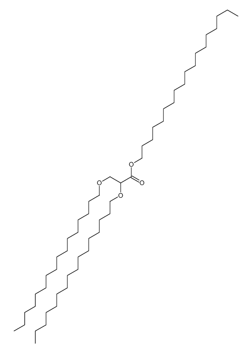 octadecyl 2,3-dihexadecoxypropanoate结构式