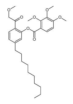 [5-decyl-2-(2-methoxyacetyl)phenyl] 2,3,4-trimethoxybenzoate Structure