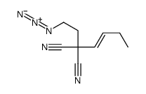 2-(2-azidoethyl)-2-but-1-enylpropanedinitrile Structure