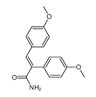 (E)-2,3-bis(4-methoxyphenyl)acrylamide结构式