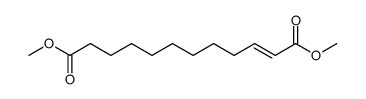 dimethyl dodec-2-en-1,12-dioate Structure