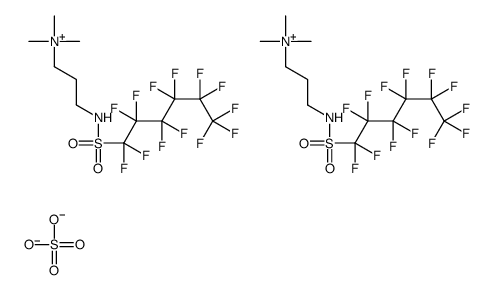 bis[trimethyl-3-[[(tridecafluorohexyl)sulphonyl]amino]propylammonium] sulphate Structure