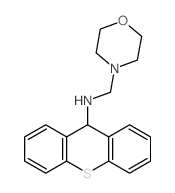 4-Morpholinemethanamine,N-9H-thioxanthen-9-yl-结构式