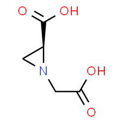 1-Aziridineaceticacid,2-carboxy-,(2S)-(9CI) structure