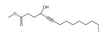 methyl (4R)-4-hydroxytetradec-5-ynoate结构式