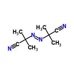 2,2'-Azobis(2-methylpropionitrile) Structure