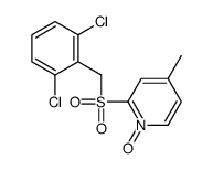 2-[(2,6-dichlorophenyl)methylsulfonyl]-4-methyl-1-oxidopyridin-1-ium Structure