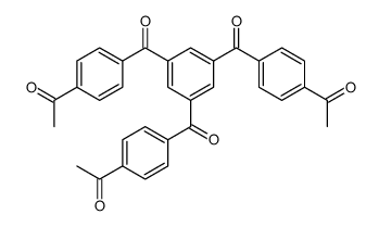 1-[4-[3,5-bis(4-acetylbenzoyl)benzoyl]phenyl]ethanone结构式