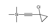 2-(1-chlorocyclopropyl)ethynyl-trimethylsilane结构式