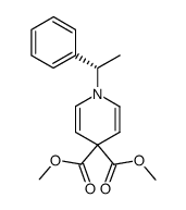 1-[(1S)-phenylethyl]-bis(methoxycarbonyl)-1,4-dihydropyridine结构式