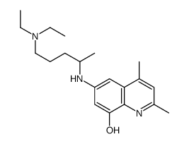 6-[5-(diethylamino)pentan-2-ylamino]-2,4-dimethylquinolin-8-ol Structure