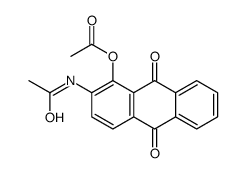 (2-acetamido-9,10-dioxoanthracen-1-yl) acetate Structure