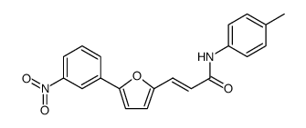 2-Propenamide, N-(4-methylphenyl)-3-[5-(3-nitrophenyl)-2-furanyl]-, (2E)结构式