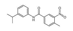 N-(3-isopropylphenyl)-4-methyl-3-nitrobenzamide结构式