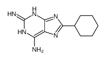 8-cyclohexyl-7H-purine-2,6-diamine结构式