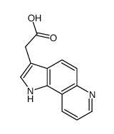 1H-Pyrrolo[2,3-f]quinoline-3-aceticacid(9CI) Structure