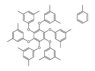 1,2,3,4,5,6-hexakis(3,5-dimethylphenoxy)benzene,toluene Structure