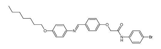 N-(4-Bromo-phenyl)-2-(4-{[(E)-4-heptyloxy-phenylimino]-methyl}-phenoxy)-acetamide Structure