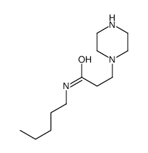 N-pentyl-3-piperazin-1-ylpropanamide Structure