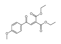 diethyl 2-[2-(4-methoxyphenyl)-2-oxoethylidene]malonate结构式