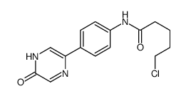 5-chloro-N-[4-(6-oxo-1H-pyrazin-3-yl)phenyl]pentanamide Structure