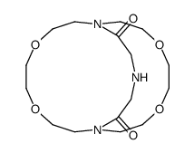 4,7,13,16-tetraoxa-1,10,21-triazabicyclo[8.8.5]tricosane-19,23-dione结构式