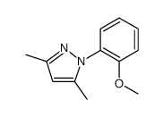 1H-Pyrazole, 1-(2-methoxyphenyl)-3,5-dimethyl结构式