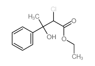 ethyl 2-chloro-3-hydroxy-3-phenyl-butanoate structure