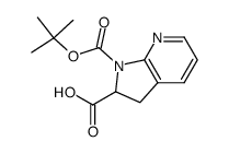 2,3-dihydro-pyrrolo[2,3-b]pyridine-1,2-dicarboxylic acid 1-tert-butyl ester结构式