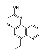 N-(6-bromo-8-ethylquinolin-5-yl)acetamide Structure