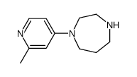 1-(2-methylpyridin-4-yl)-1,4-diazepane结构式